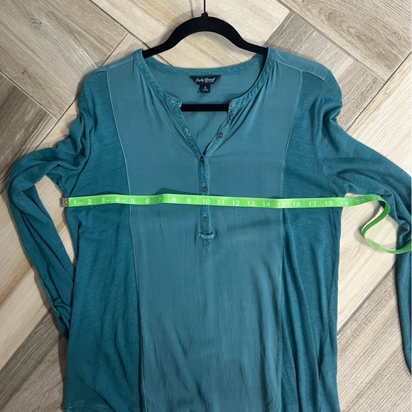 Lucky Brand Turquoise Button Down Shirt Size S - Picture 3 of 4